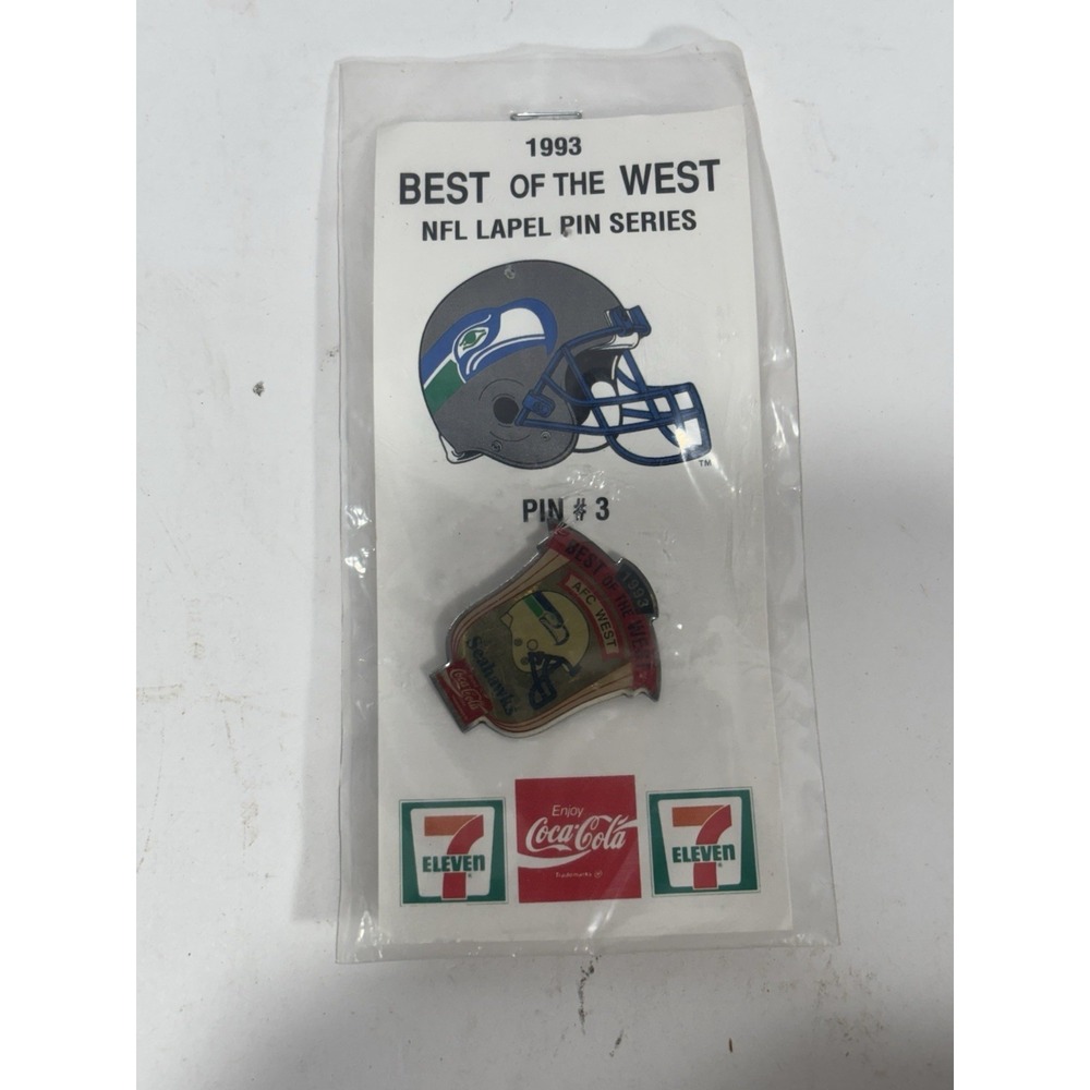 1993 NFL Best of the West Lapel Pin Series COCA-COLA 7/11 Set Of 9 Football - Picture 11 of 11